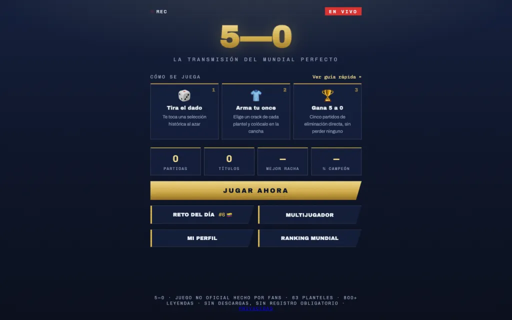 Sitio web de 5-0