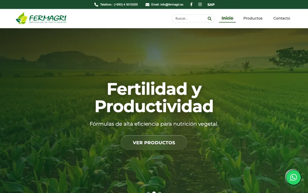 Sitio web de Fermagri
